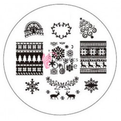 Matrita de Unghii din metal rotunda 5,6cm XY-A08